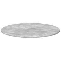 Plateau de table Gris béton Ø 80 x 1,5 cm Bois d'ingénierie 538084538084