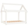 Lit pour chien Blanc 81x60x70 cm Bois de pin solide 538085538085