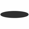Plateau de table Noir Ø 80 x 1,5 cm Bois d'ingénierie 538087538087