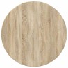 Plateau de table Chêne sonoma Ø 80 x 1,5 cm Bois d'ingénierie 538091538091