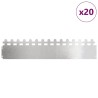 Bordures de pelouse 20 pcs Argent 103 x 0,05 x 22 cm 538094538094