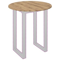Plateau de table chêne artisanal Ø 70 x 1,5 cm 538098538098