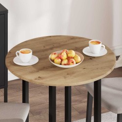 Plateau de table chêne artisanal Ø 70 x 1,5 cm 538098538098