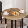 Plateau de table chêne artisanal Ø 70 x 1,5 cm 538098538098