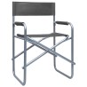 Chaises de metteur en scène lot de 2 Acier Gris 538099538099