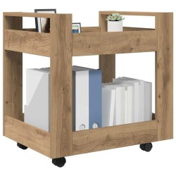 Trolley de Bureau Chêne artisanal 60 x 45 x 60 cm 538103538103