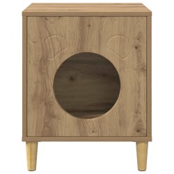 Maison pour chat Chêne artisan 42,5 x 40 x 53 cm 538105538105
