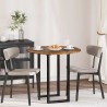Plateau de table Chêne fumé Ø 80 x 1,5 cm Bois d'ingénierie 538107538107