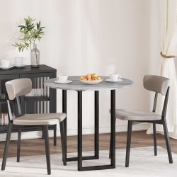 Plateau de table Sonoma gris Ø 80 x 1,5 cm Bois d'ingénierie 538108538108