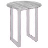Plateau de table Sonoma gris Ø 80 x 1,5 cm Bois d'ingénierie 538108538108