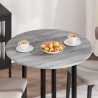 Plateau de table Sonoma gris Ø 80 x 1,5 cm Bois d'ingénierie 538108538108