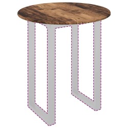 Plateau de table Bois ancien Ø 80 x 1,5 cm Bois d'ingénierie 538109538109
