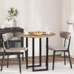 Plateau de table chêne artisanal Ø 80 x 1,5 cm 538110538110