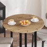 Plateau de table chêne artisanal Ø 80 x 1,5 cm 538110538110