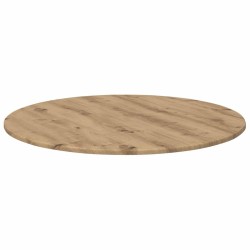 Plateau de table chêne artisanal Ø 80 x 1,5 cm 538110538110
