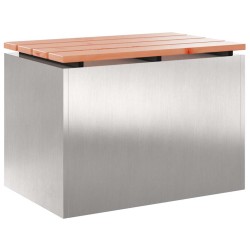 Banc de jardin Argent 60 x 40 x 43 cm Acier inoxydable 538111538111