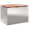Banc de jardin Argent 60 x 40 x 43 cm Acier inoxydable 538111538111