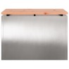 Banc de jardin Argent 60 x 40 x 43 cm Acier inoxydable 538111538111