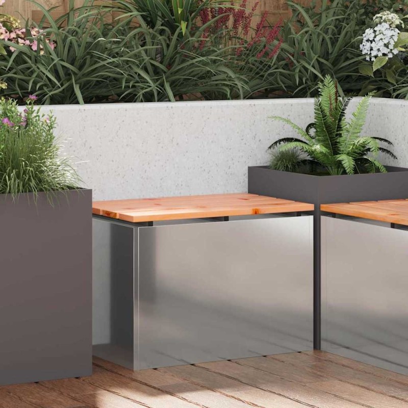 Banc de jardin Argent 60 x 40 x 43 cm Acier galvanisé 538112538112