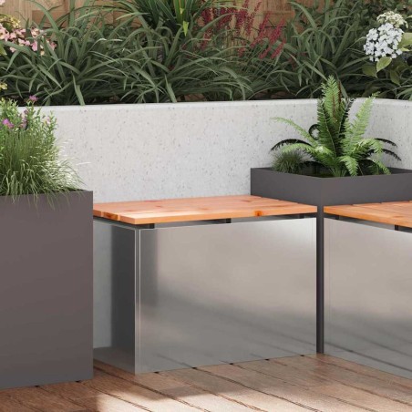Banc de jardin Argent 60 x 40 x 43 cm Acier galvanisé 538112538112