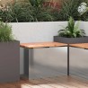 Banc de jardin Argent 60 x 40 x 43 cm Acier galvanisé 538112538112