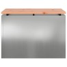 Banc de jardin Argent 60 x 40 x 43 cm Acier galvanisé 538112538112