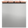 Banc de jardin Argent 60 x 40 x 43 cm Acier galvanisé 538112538112