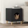 Maison pour chat Noir 42,5 x 40 x 53 cm Bois d'ingénierie 538113538113