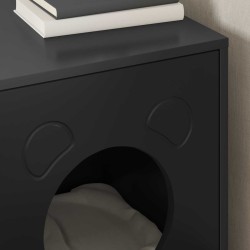 Maison pour chat Noir 42,5 x 40 x 53 cm Bois d'ingénierie 538113538113