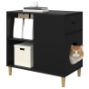 Maison pour chat Noir 72 x 42.5 x 70 cm Bois d'ingénierie 538114538114