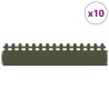 Bordures de pelouse 10 pcs Vert olive 103 x 0,05 x 22 cm Acier 538116538116