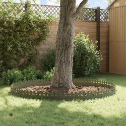 Bordures de pelouse 20 pcs Vert olive 103 x 0,05 x 22 cm Acier 538122538122