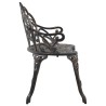 Banc de bistrot 100 cm Bronze Aluminium coulé 538123538123