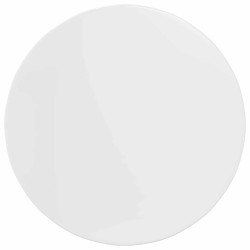 Plateau de table Blanc brillant Ø 80 x 1,5 cm Bois d'ingénierie 538127538127