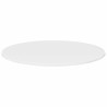 Plateau de table Blanc brillant Ø 80 x 1,5 cm Bois d'ingénierie 538127538127