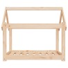 Lit pour chien 81x60x70 cm Bois de pin solide 538128538128