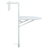 Table de balcon Blanc 60x64x83,5 cm Plastique Aspect de rotin 538129538129