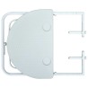 Table de balcon Blanc 60x64x83,5 cm Plastique Aspect de rotin 538129538129
