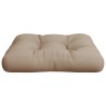 Coussin de palette taupe 50x50x12 cm tissu 538130538130