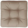 Coussin de palette taupe 50x50x12 cm tissu 538130538130