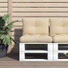 Coussins de palette lot de 2 beige tissu 538134538134