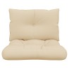 Coussins de palette lot de 2 beige tissu 538134538134
