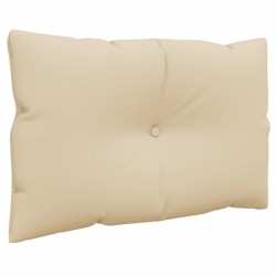 Coussins de palette lot de 2 beige tissu 538134538134