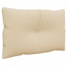 Coussins de palette lot de 2 beige tissu 538134538134