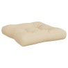 Coussins de palette lot de 2 beige tissu 538134538134