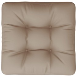 Coussin de palette taupe 60x61,5x10 cm tissu 538136538136