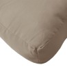 Coussin de palette taupe 60x61,5x10 cm tissu 538136538136