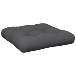 Coussin de palette anthracite 60x61,5x10 cm tissu 538137538137