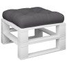 Coussin de palette anthracite 60x61,5x10 cm tissu 538137538137