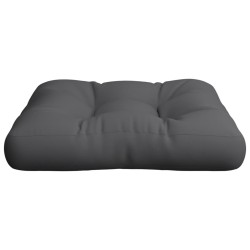 Coussin de palette anthracite 60x61,5x10 cm tissu 538137538137